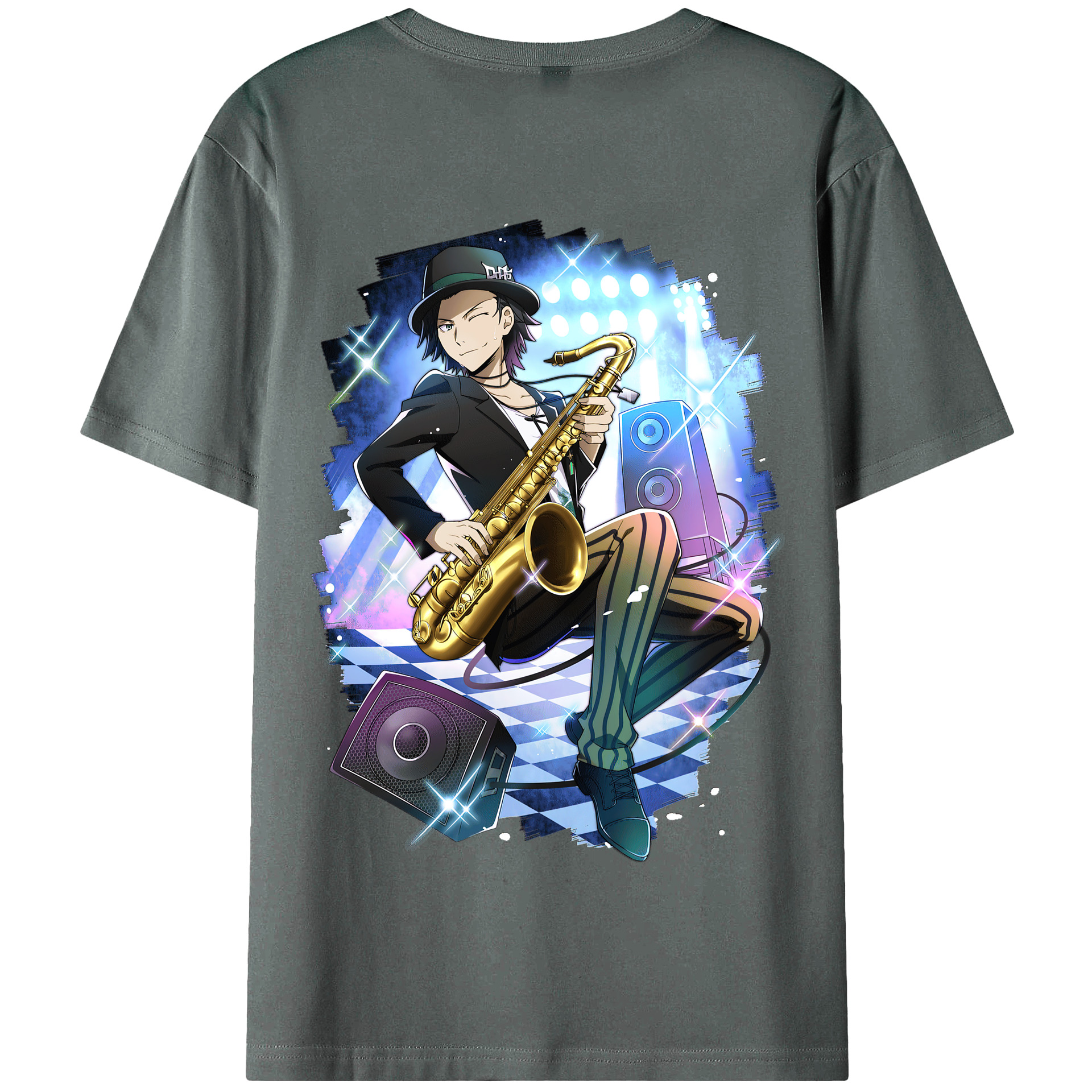 （画像用） 文豪ストレイドッグス Bungo Stray Dogs 綿100％半袖Tシャツ（背面プリント）
